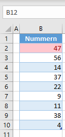 anwenden bedingter Formatierungen Regel fertig