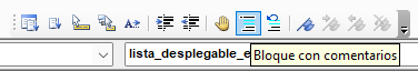 barraherramientas bloque comentarios