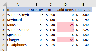 conditional formatting 13