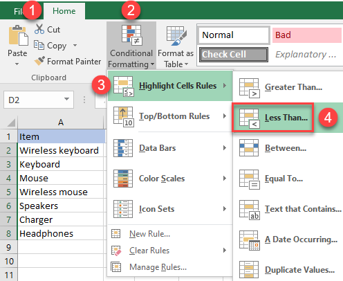 conditional formatting 3