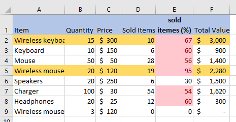 conditional formatting 37