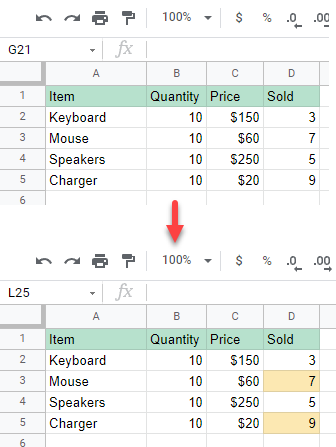 conditional formatting 46