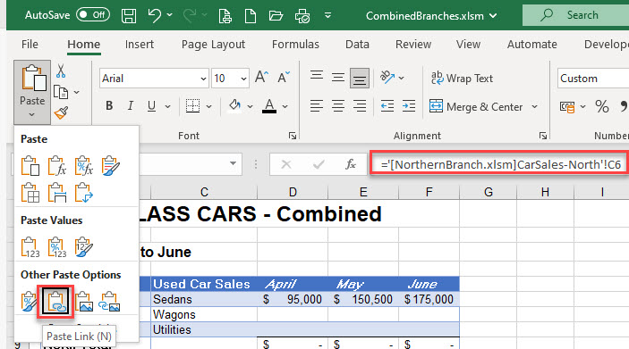 cross reference multi file paste