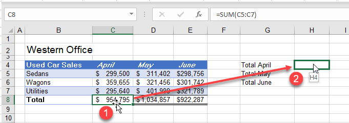 drag drop move formula