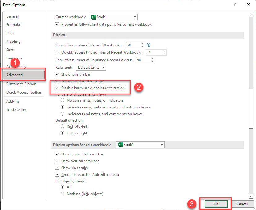 excel-crashing disable graphics