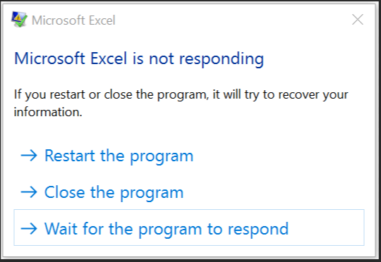 excel crashing intro