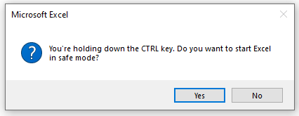 excel crashing safe mode