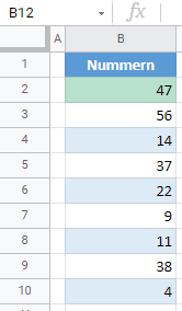 google sheets bedingte Formatierung erstellen 2