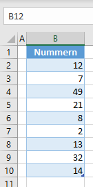 hochsten Wert hervorheben Grunddaten