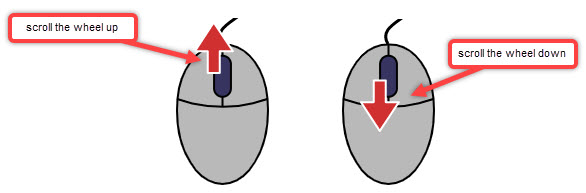 mouse wheel updown