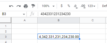 scientific notation gs number format