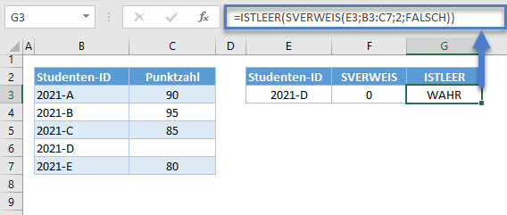 sverweis leerzeichen anstatt null zurueckgeben istleer funktion