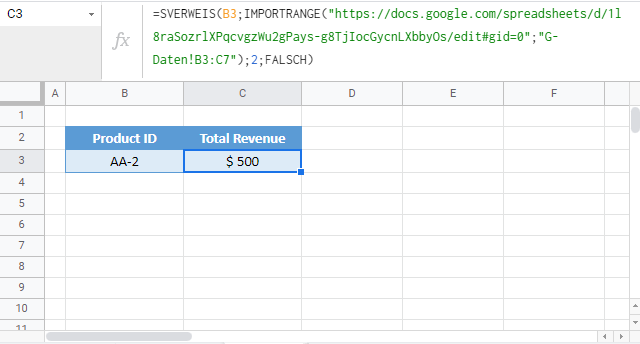 sverweis zwischen arbeitsblaettern google sheets importrange