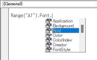 vba cell font セル フォント