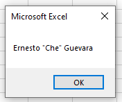 vba chr nickname msgbox