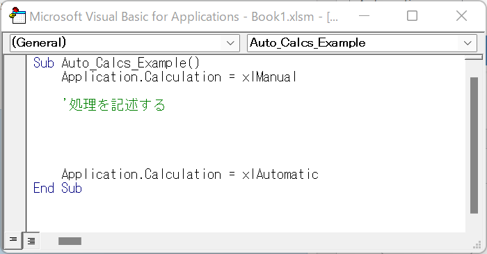 vba disable automatic calculations jp