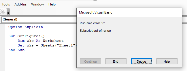 vba error 9