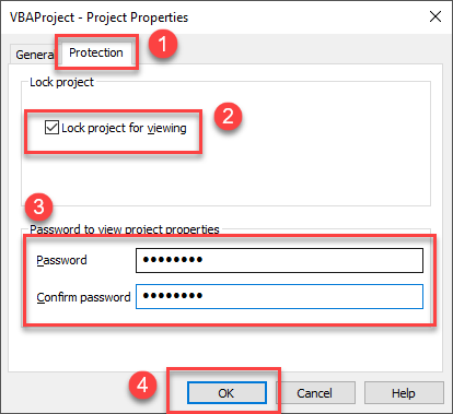 vba password project protect