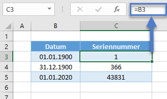 xverweis datum seriennummer