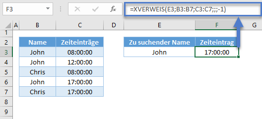 xverweis textsuche letzter text