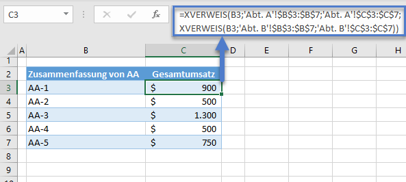 xverweis zwei tabellenblaetter