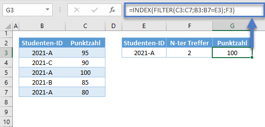 Alternativen sverweis index filter