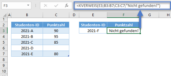 Alternativen sverweis xverweis nv fehlerbehandlung