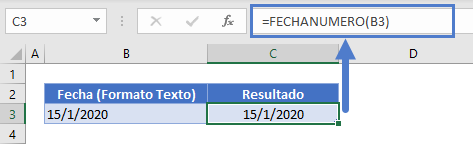 Convertir fecha almacenada como texto