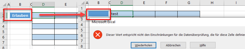 Datenüberprüfung Beispiel