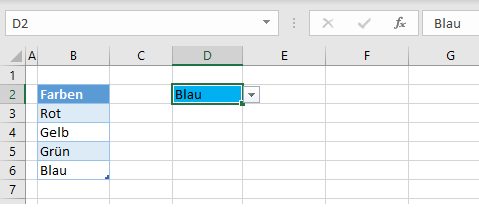 Dropdown Einführung