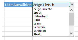 Dropdown Liste wenn Funktion 03