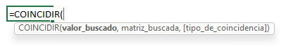 Función coincidir