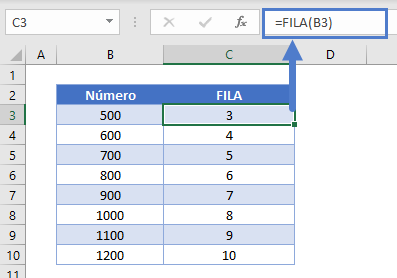 Función fila