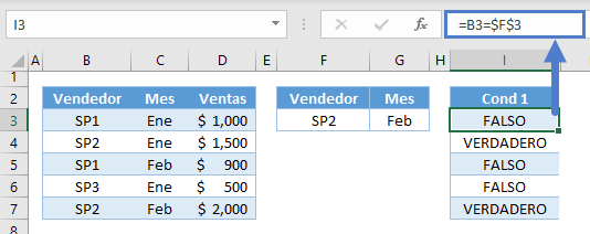 Función sumaproducto desglose paso1