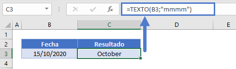 Funciones texto obtener mes