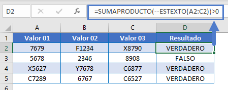 Rango contiene texto función sumaproducto