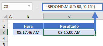 Redondear el tiempo redond mult