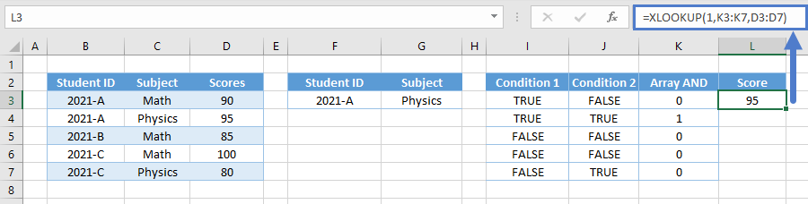 Xlookup function expresion