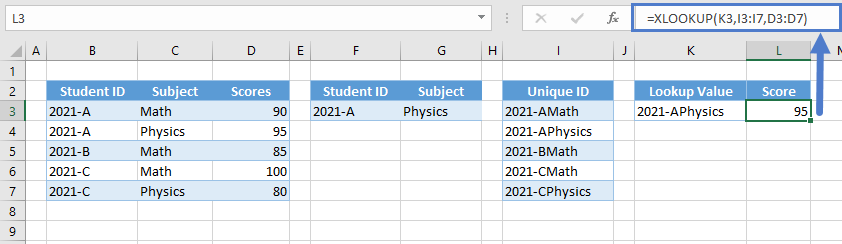 Xlookup function