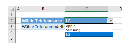 abhängige Hauptdropdown 1