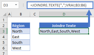 ajouter virgule joindre texte