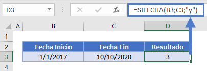 anos entre fechas sifecha