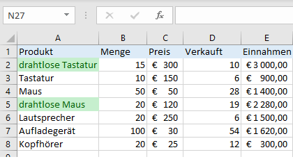 bedingte Formatierung 10 neu