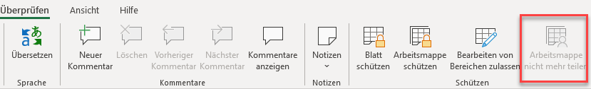 bedingte Formatierung nicht mehr teilen