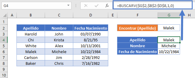 buscarv coincidencia función buscarv