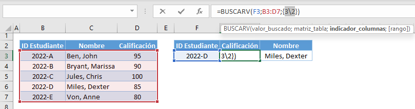 buscarv multiples columnas formula array no us