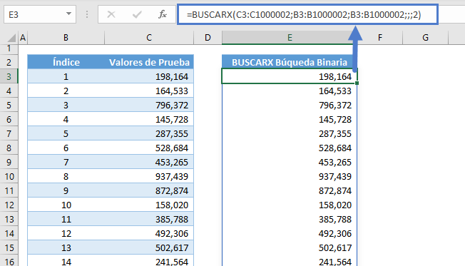 buscarx busqueda binaria