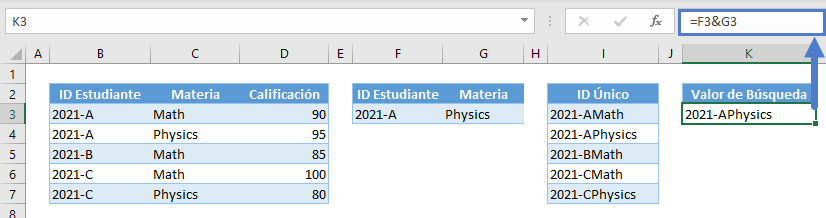 buscarx multiples criterios concatenar valor búsqueda