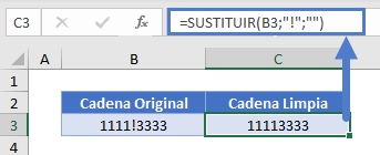 eliminar caracteres no deseados signo