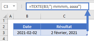 exemple conversion format date longue